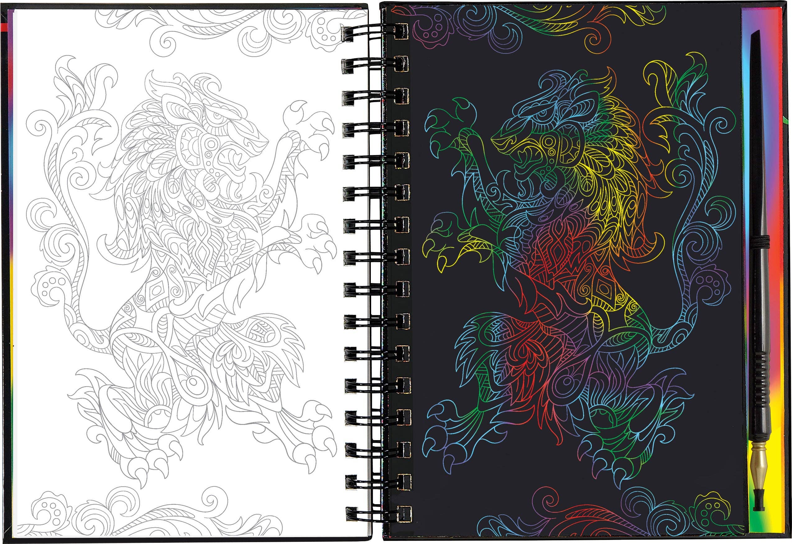 Peter Pauper Press - Wholesale Sketchbook/Sketchpad - Extreme! Fantasy Art Scratch and Sketch2