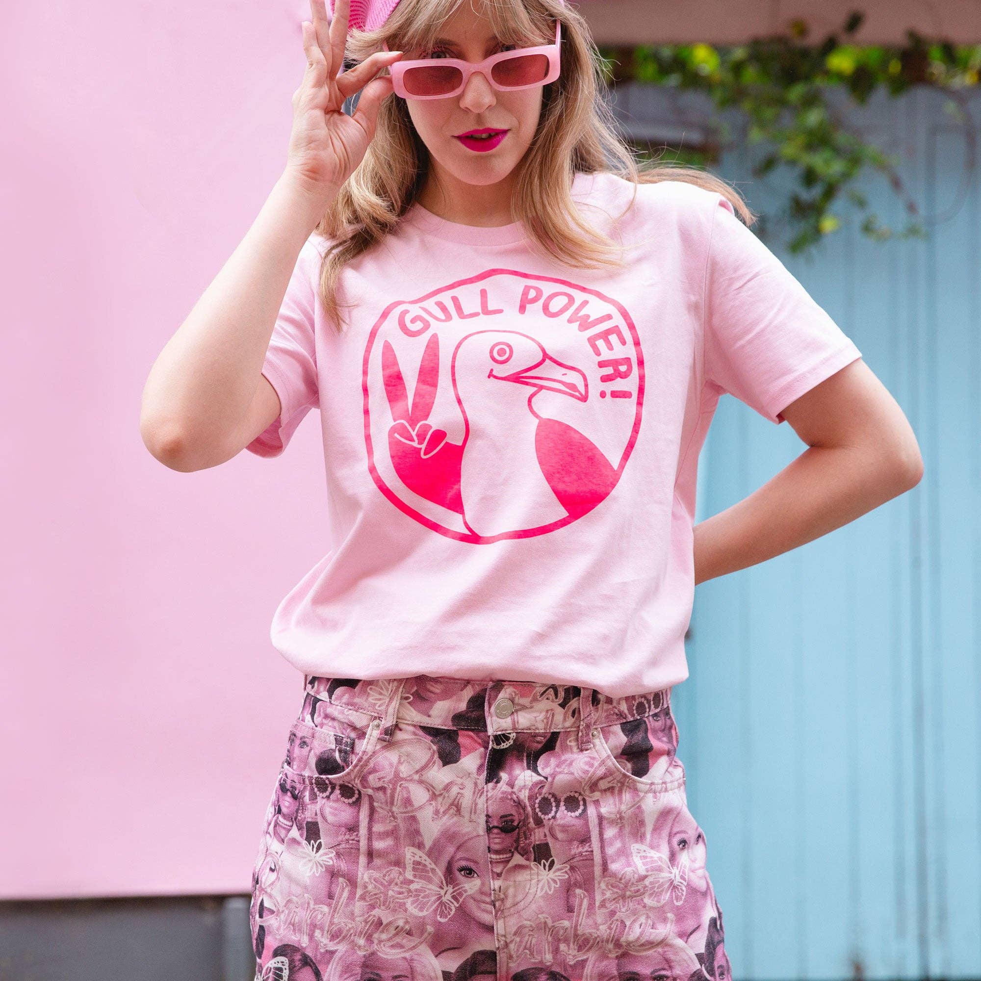 hello DODO - Wholesale Screen Printed T-Shirt - Women's - Gull Power PINK Unisex T-shirt2