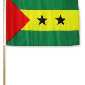 Montierte Flagge von Sao Tome und Principe, 30,5 x 45,7 cm für den Großhandel von 1-800 Flags