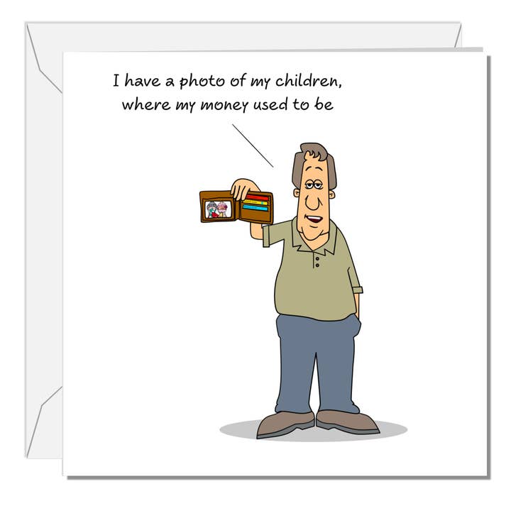 Swizzoo Cards - Vendita all'ingrosso Biglietti per la Festa del Papà - Divertente biglietto per la festa del papà, con salvadanaio per bambini, figli, figlie, divertenti