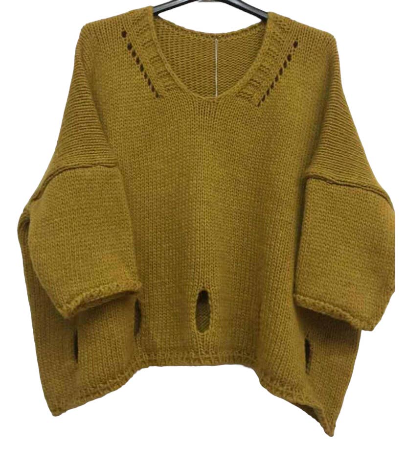 LINEN & COTTON HOUSE - Wholesale Knitted jumper – Women′s - ALPACA SWEATER 086026
