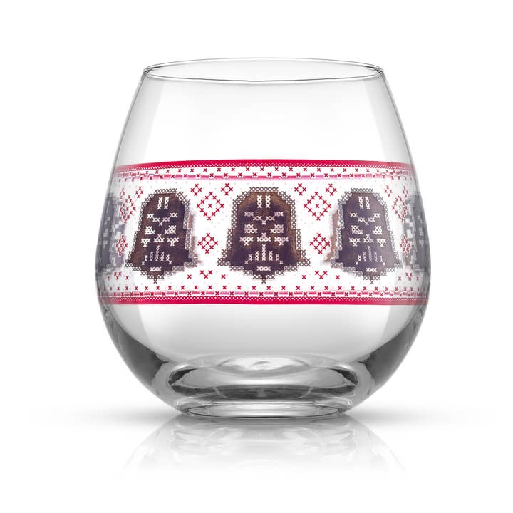 JoyJolt - Wholesale Wine Glass - Star Wars Ugly Sweater Stemless Wine Glasses, Set of 4