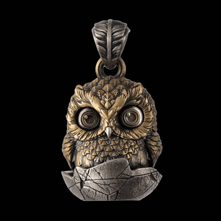 Owl Fidget Pendant for wholesale by Coppertist.wu