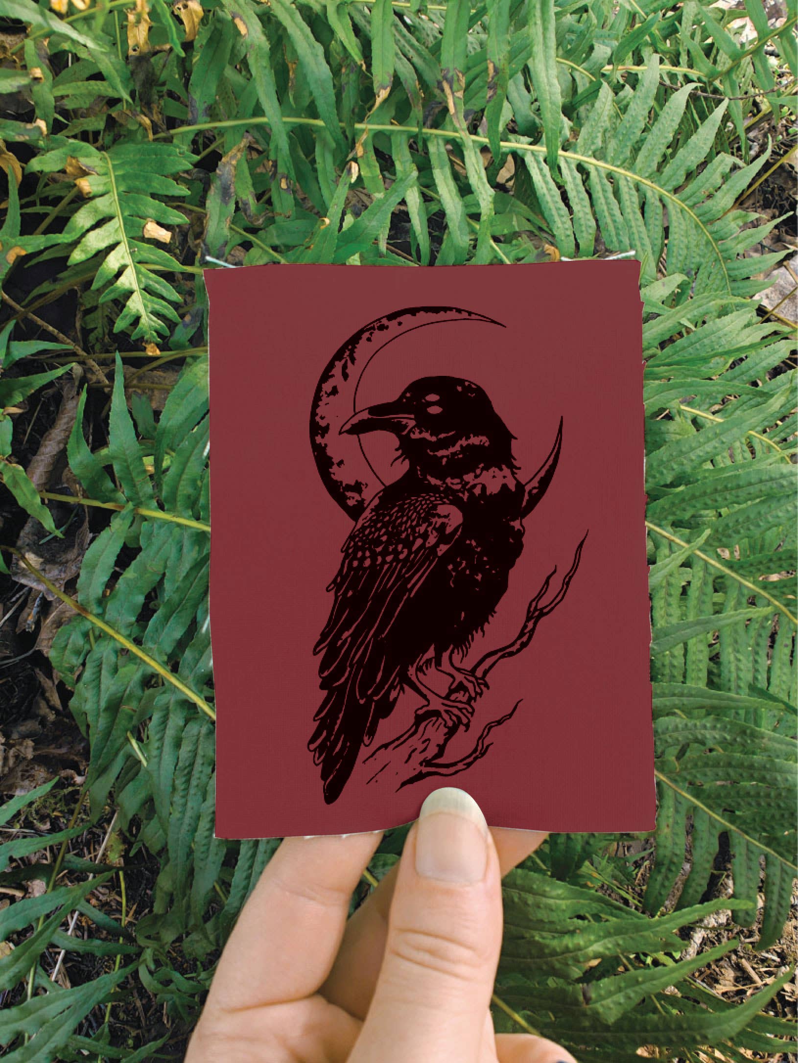 Crafted from Scratch - Wholesale Beanie - Unisex - Raven Moon - Patch Hat - Handmade Witchy PNW Fall Beanie3