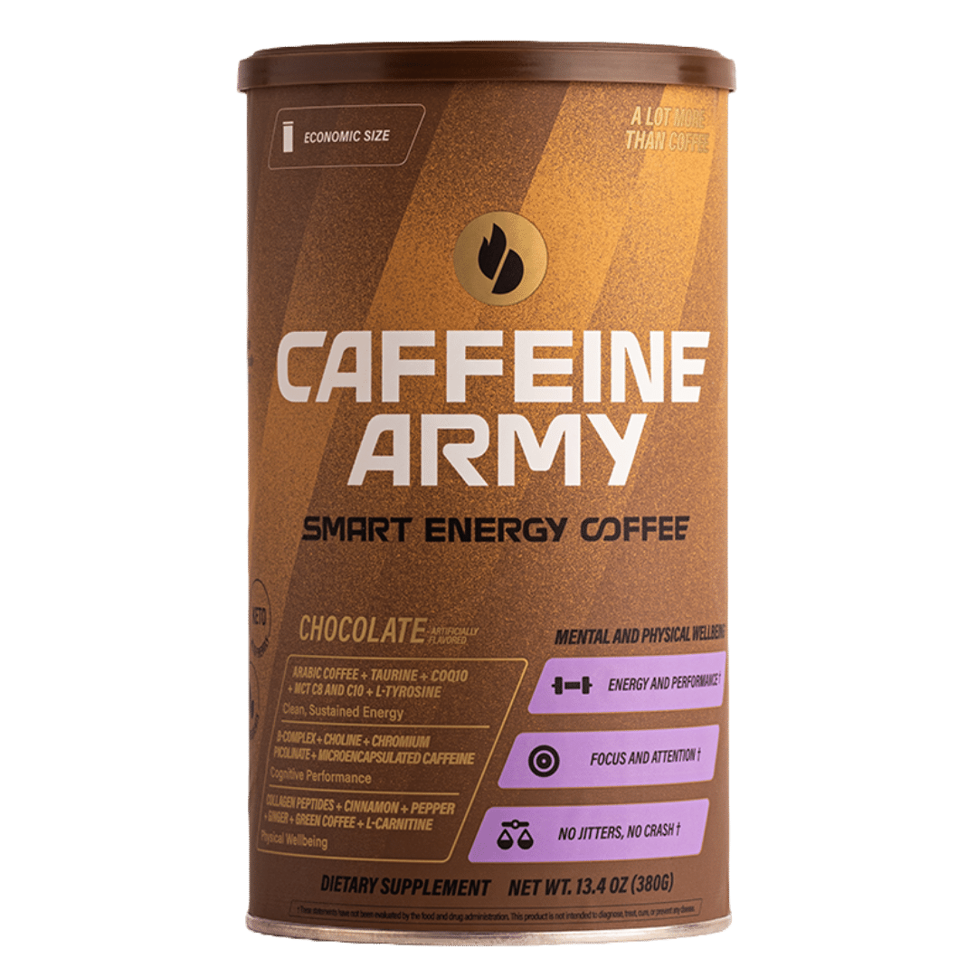 Caffeine Army LLC - Vente Cafés/expressos instantanés - Café Smart Energy, format économique (38 portions)20