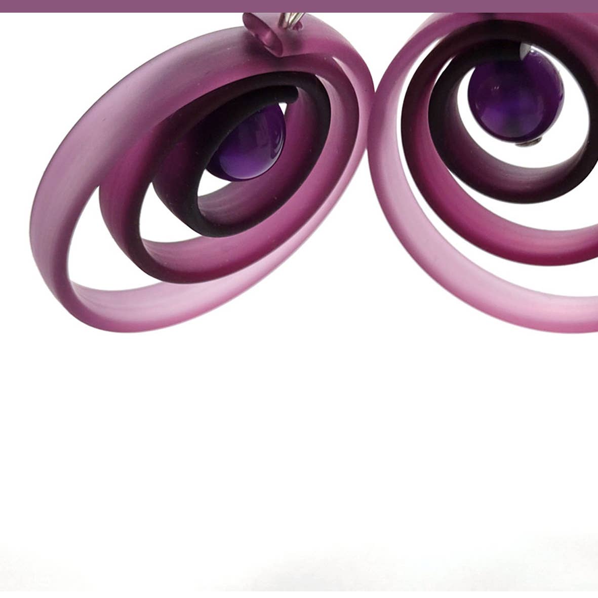 ALEX+SVET - Wholesale Dangle Earrings - ORCHIDEE rubber & resin earrings ESSENTIALS line13