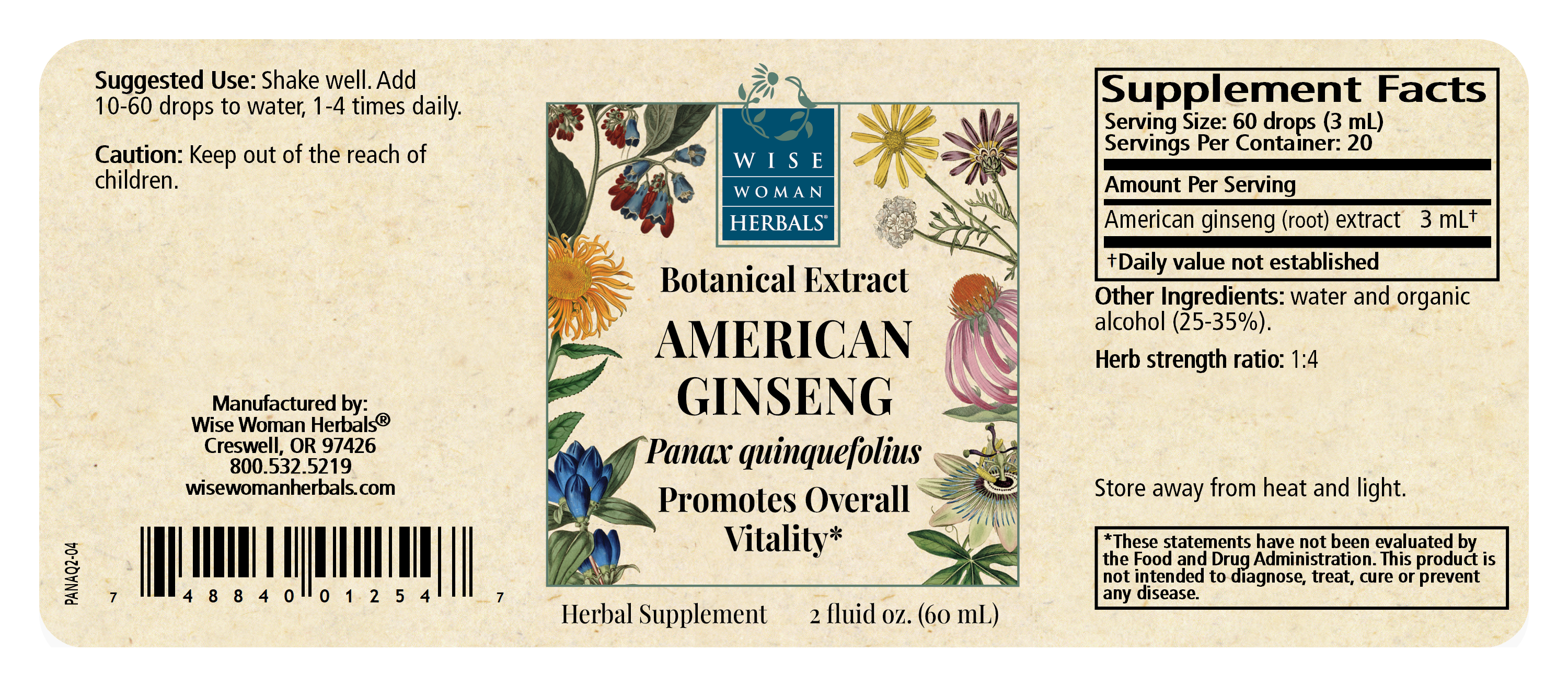 Wise Woman Herbals - Wholesale Oral Supplement/Vitamin - American ginseng4