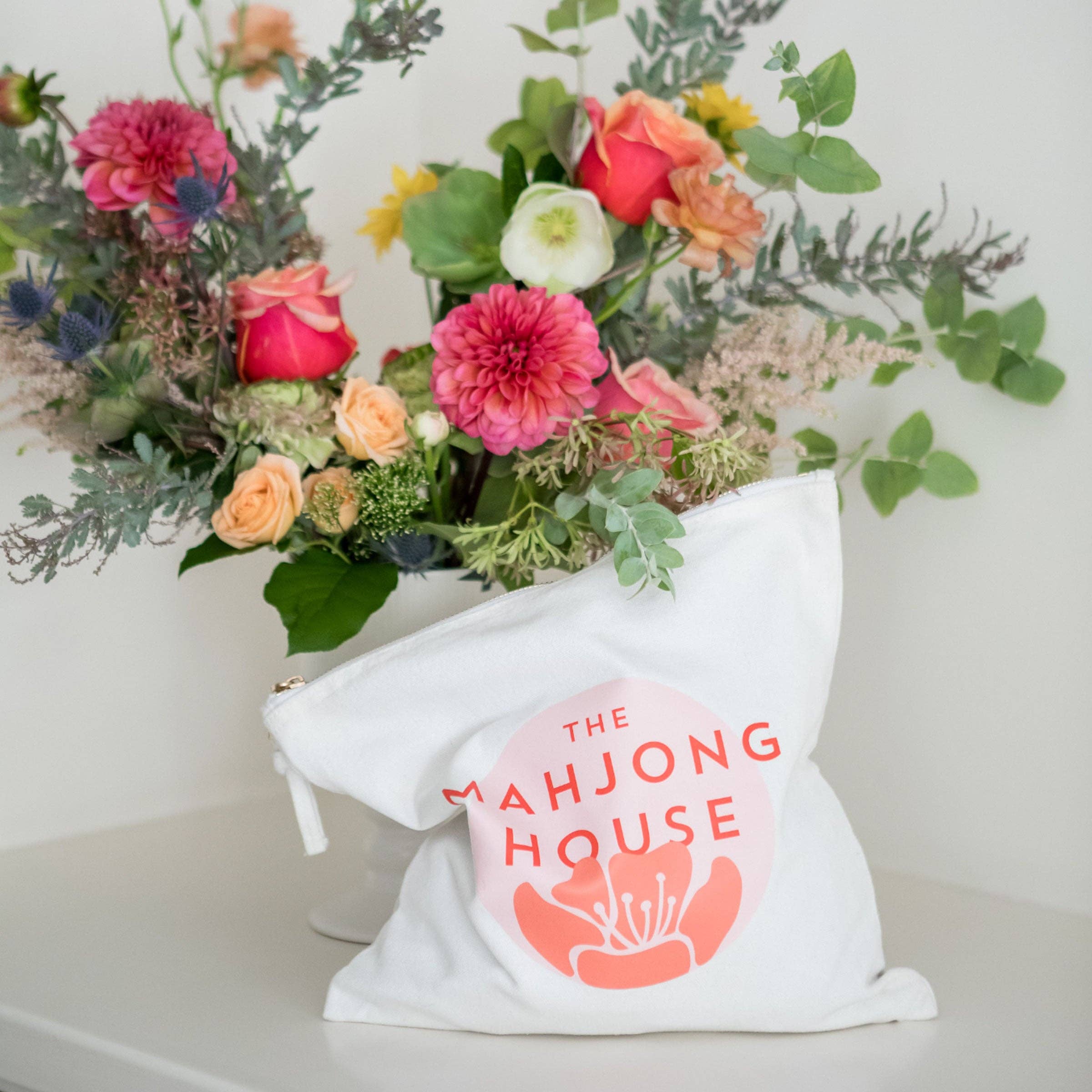 The Mahjong House - Wholesale Pouch - Women's - Canvas Zipper Tile Bag4