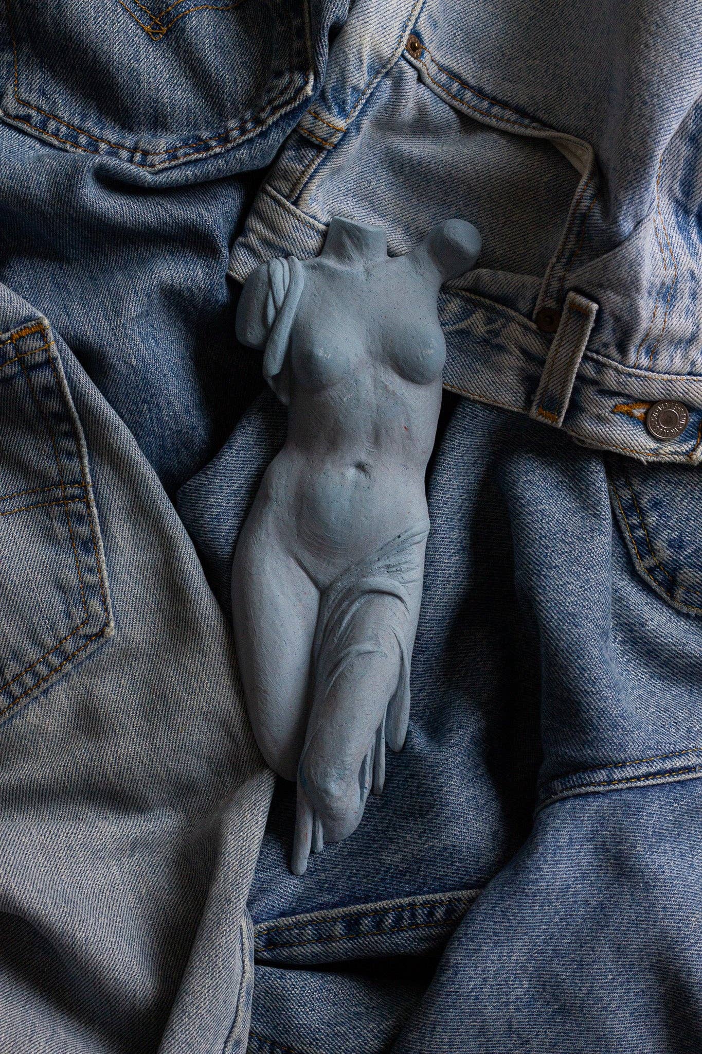 dellsculpture - Wholesale Sculpture - FEMALE FRAGMENT - Special Edition Denim Collection1