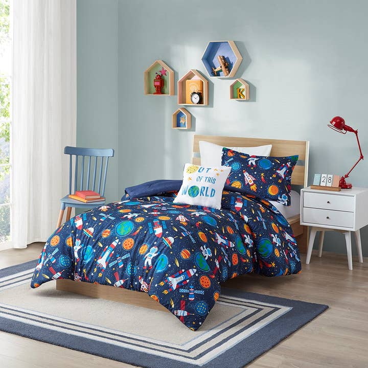 Outer Space 4-Piece Comforter Set for wholesale by Olliix