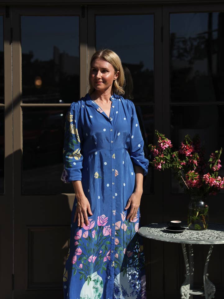 Frank & Dollys - Wholesale Dress – Women's - Rosé Gown - Blue3