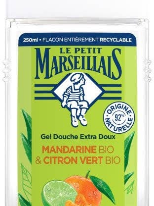 Petit Marseillais Shower gel mandarin lime for wholesale by French Feast