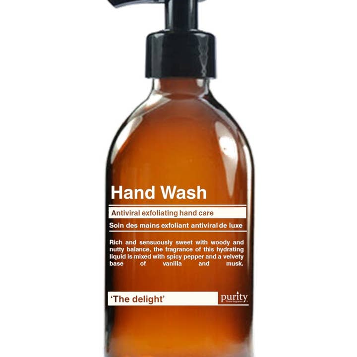 Purity Home fragrance - Vente Savons/lotions pour les mains - 500 ml de nettoyant pour les mains antiviral vanille française et noisette (délice)