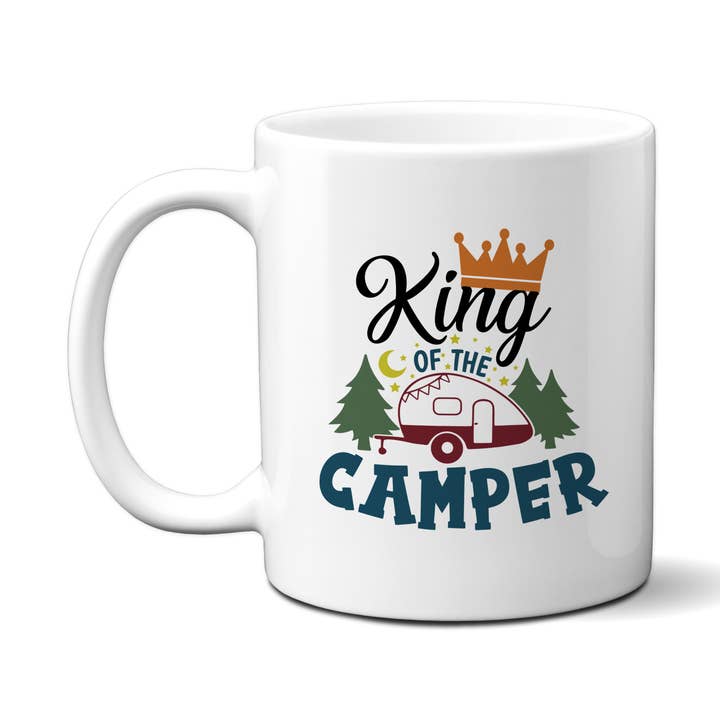 Canary Road - Wholesale Coffee Mug - King of the Camper Mug, RV Camping Coffee Cup, Gifts for Him4