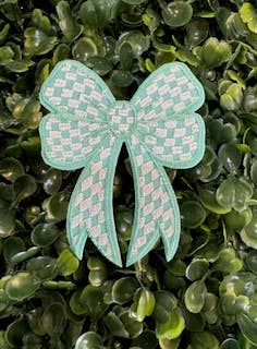 Perfect Chaos Accessories - Wholesale Patch - Cartoon Checkered Bow Embroidered Patches4