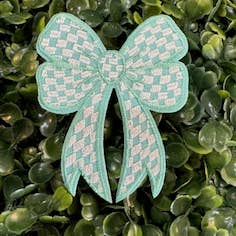 Perfect Chaos Accessories - Wholesale Patch - Cartoon Checkered Bow Embroidered Patches4