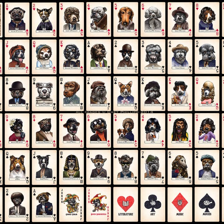 ChetArt - Wholesale Playing Cards - Dogs: A Fetching Deck Playing Cards2