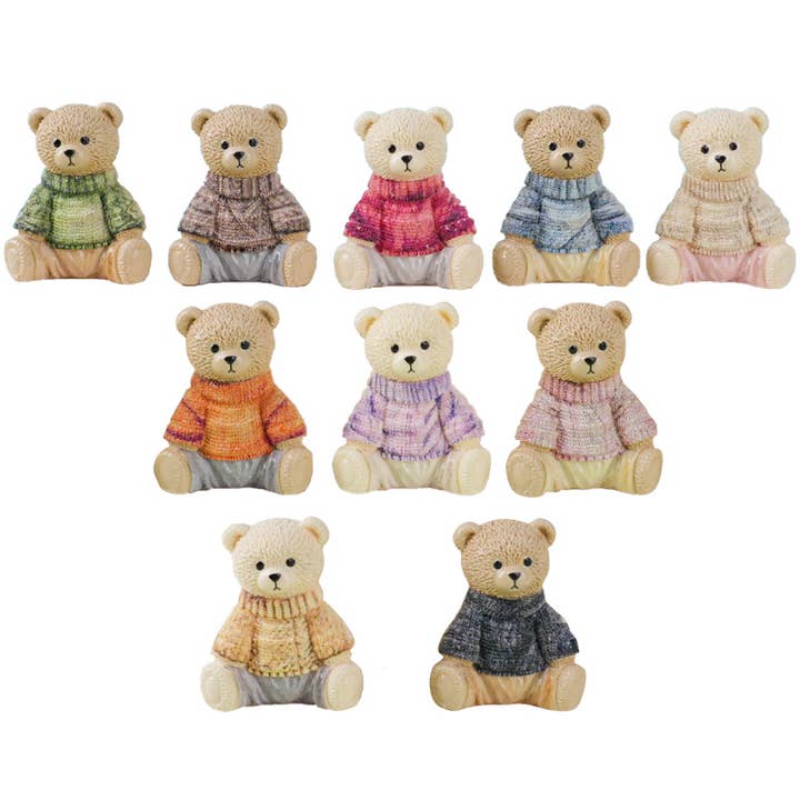 Mini Teddy Bear Figurines Collectible Desk Toys for wholesale by Sparkling Extras