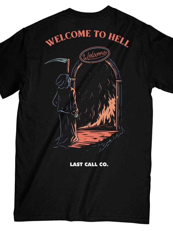 Last Call Co. Welcome Short Sleeve T-shirt for wholesale by Last Call Co.