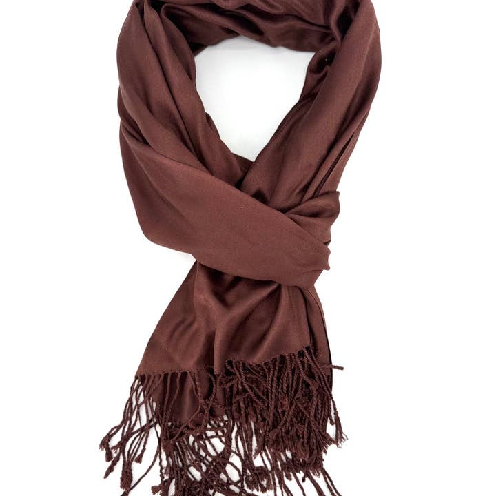 Maison Unik Accessoires - Wholesale Scarf - Women's - Solid satin stole – 100% viscose – 70x180 cm -women10