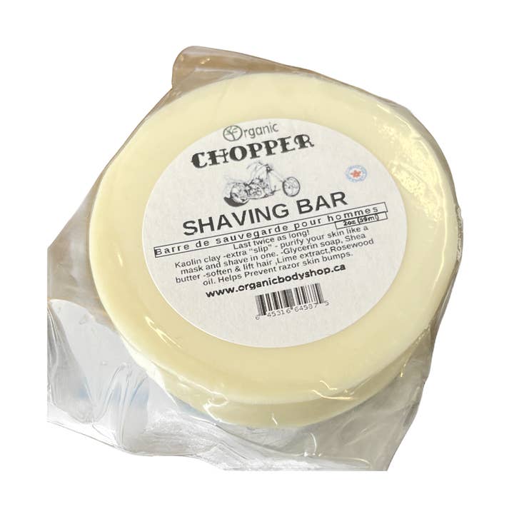 Chopper Kaolin Shave Puck - como acampar junto al fuego en el bosque. para venta al por mayor de Organic Body Shop