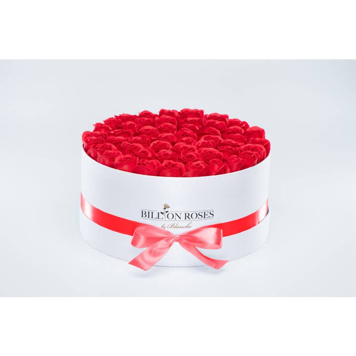 Billion Roses by Blanche - Wholesale Artificial Flowers - Große und Weiße Box mit Ewigen Rosen3
