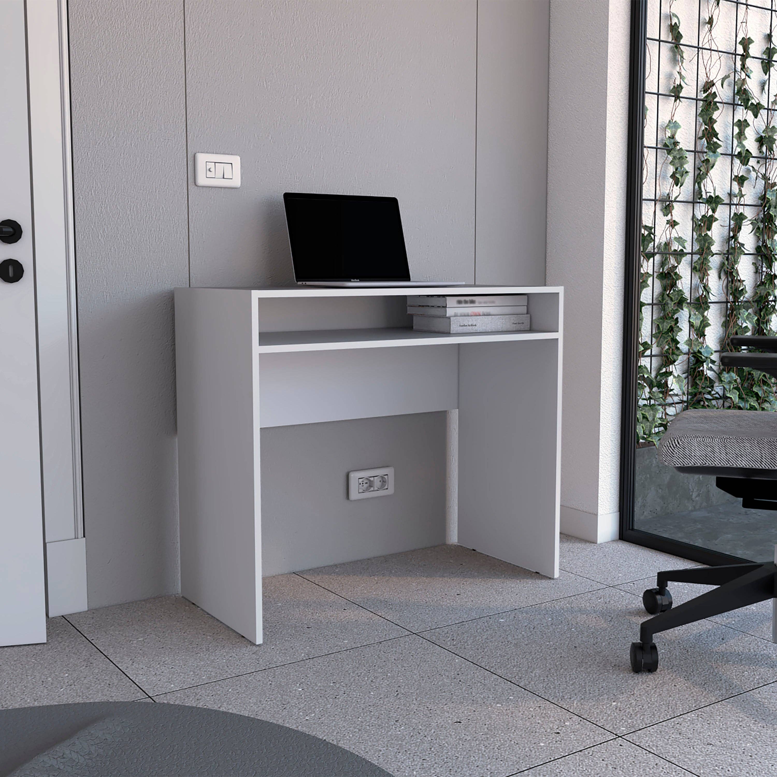 TUHOME FURNITURE – wholesale Skrivbordskit – Stella 35" Brett Skrivbord Vit0