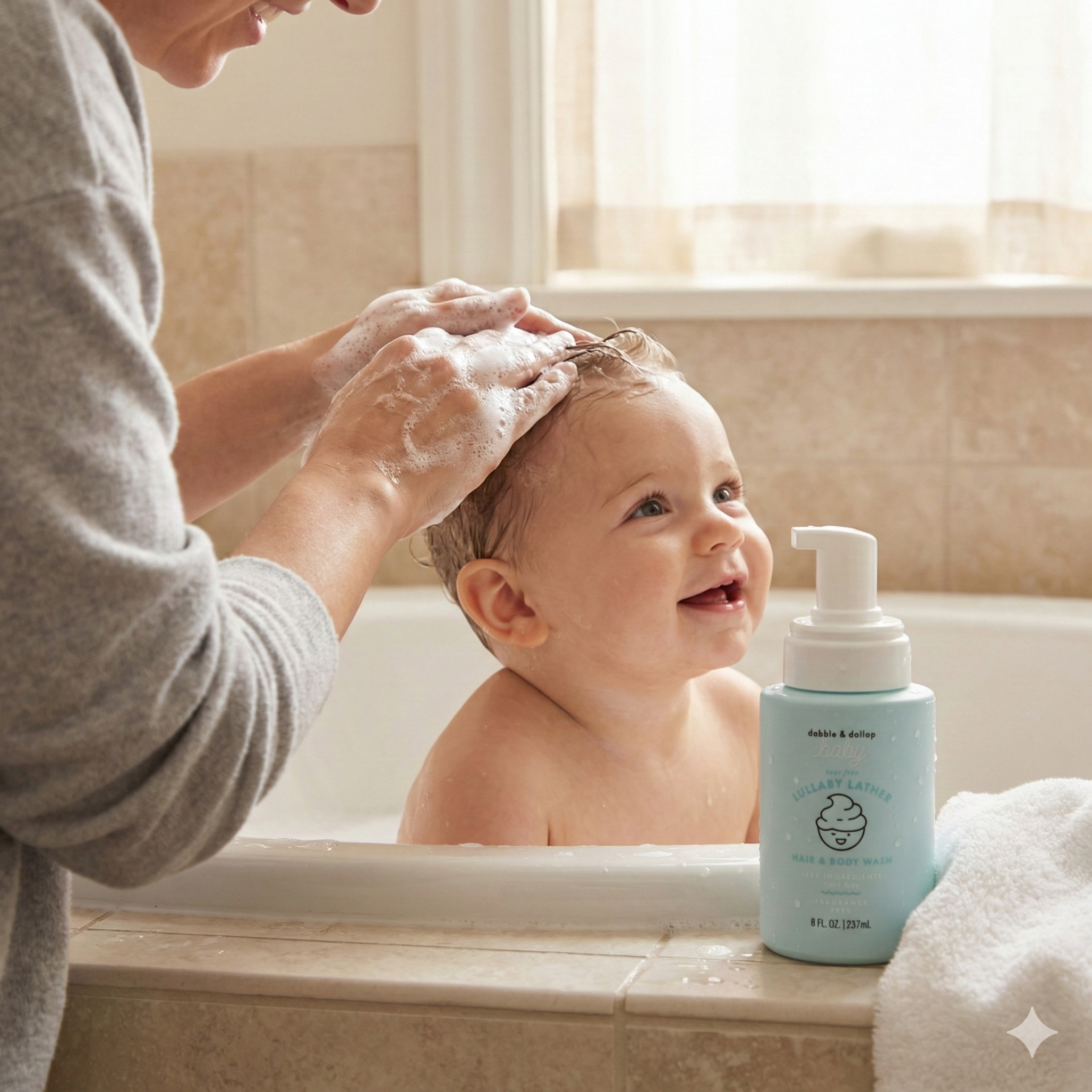 Dabble & Dollop® - Wholesale 2-in-1 Shampoo & Body Wash - Baby - Lullaby Lather™ Hair & Body Wash3