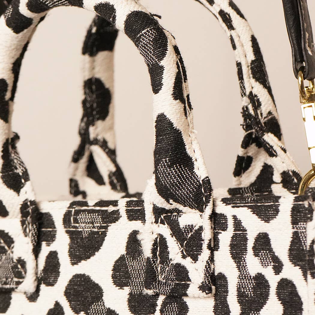 Fashion City – Sacola - Mulher por atacado – Bolsa Mini Tote com Estampa de Onça e Alça Removível6