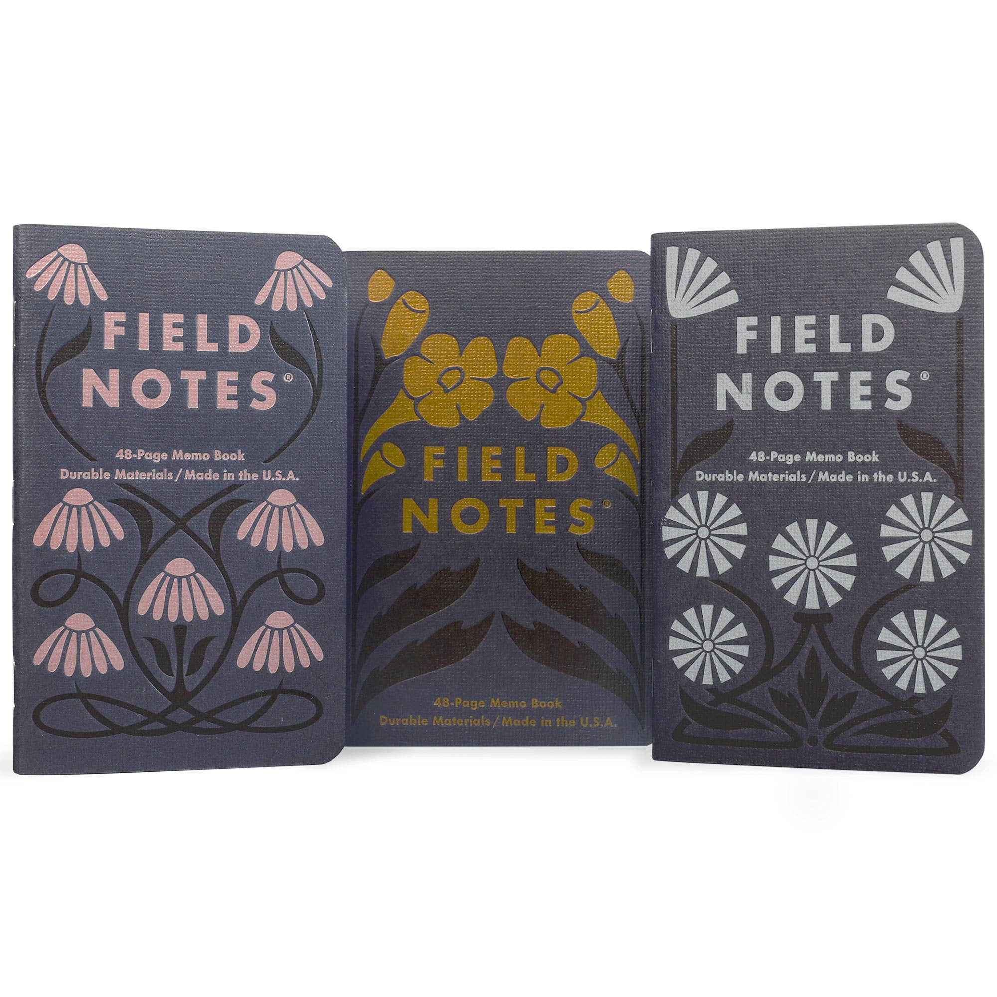 Field Notes - Wholesale Notebook - Fall Flowers 3-Pack1