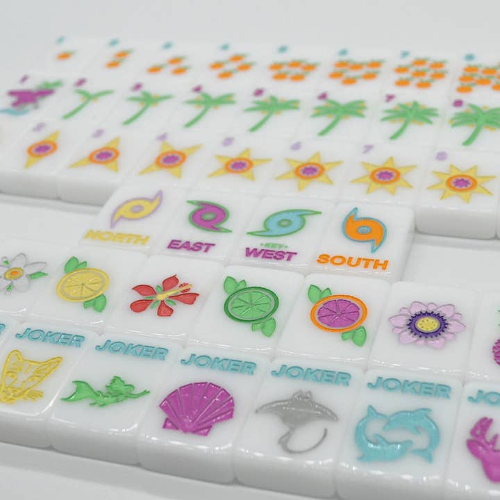 Middle & Main Mahjong - Wholesale Board Game - "Sunshine Tiles" FL Inspired Mahjong Set