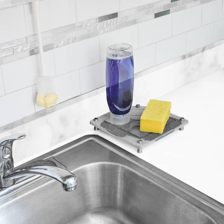 Core Home - Wholesale Bath Caddy - Corner Diatomite Sink Caddy - Hail