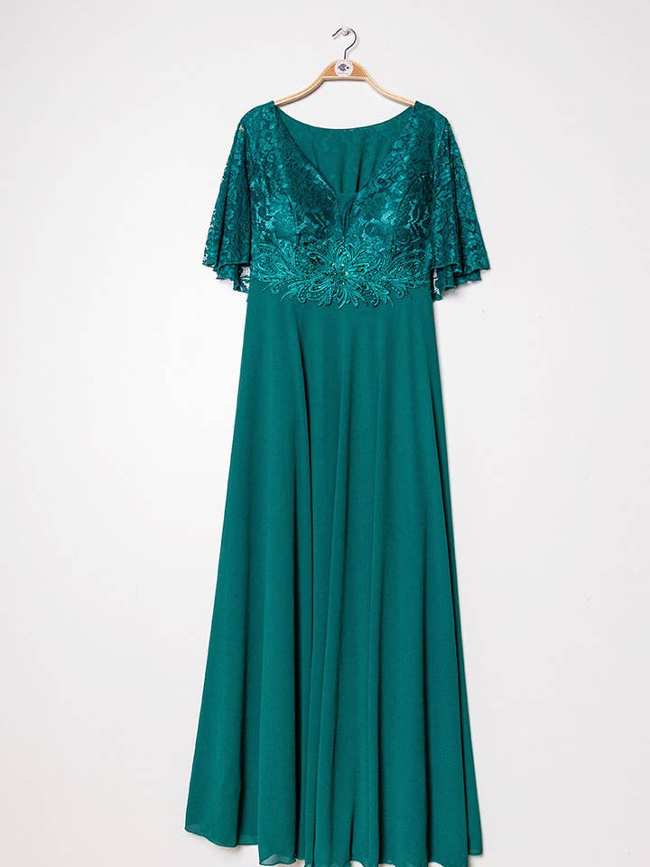 Marie June – Vestido comprido - Mulher por atacado – Vestido de festa plus size com busto acolchoado - 806583