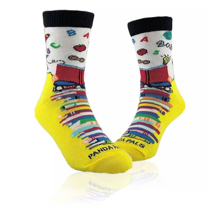 Power of Books Socks from the Sock Panda (Ages 3-7) for wholesale by Sock Panda