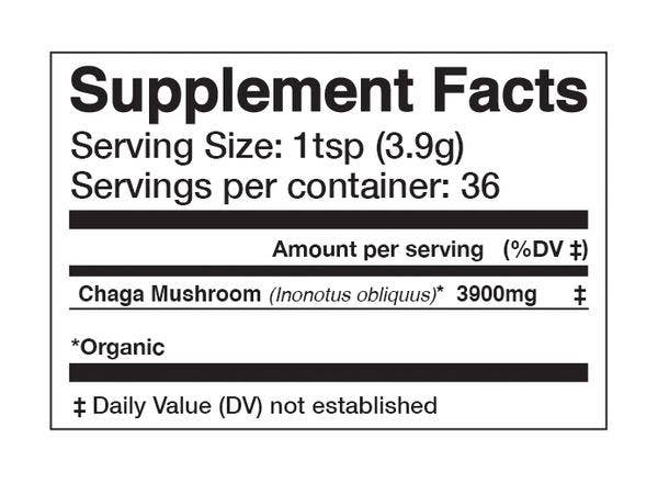 Anima Mundi Apothecary - Wholesale Oral Supplement/Vitamin - CHAGA | Organic Mushroom Powder, Body Guard*2