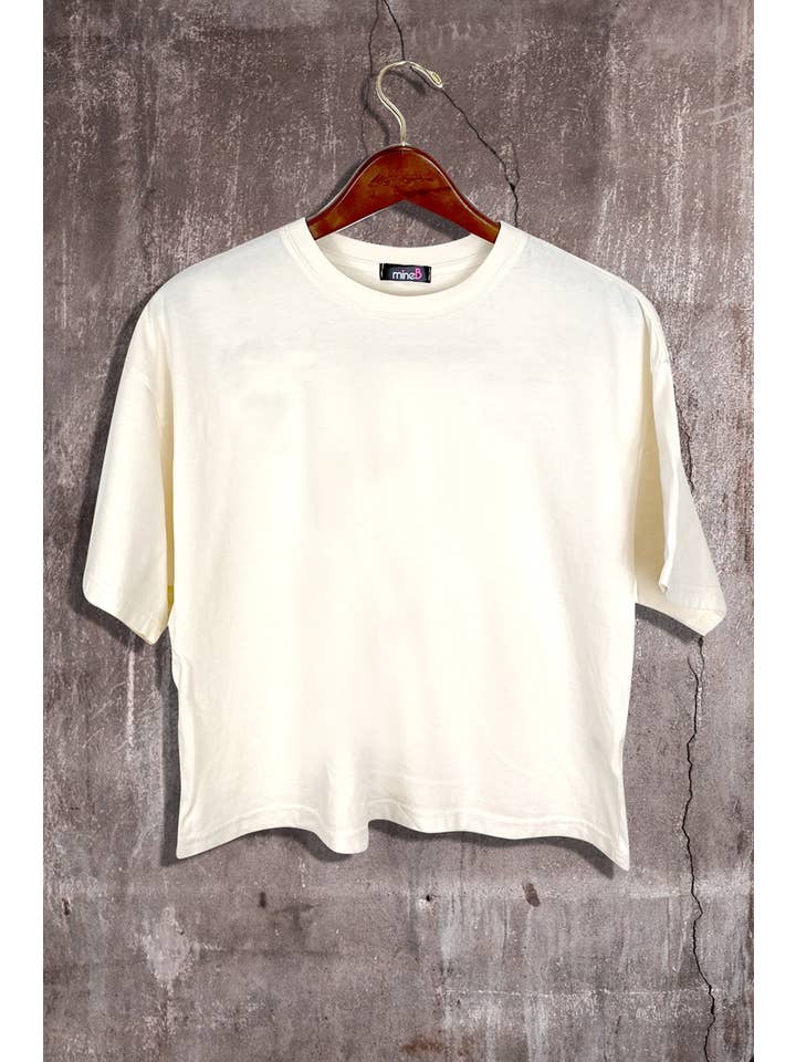 MINEB - Wholesale T-Shirt - Women's - Short Sleeve Crew Neck Crop Tee5