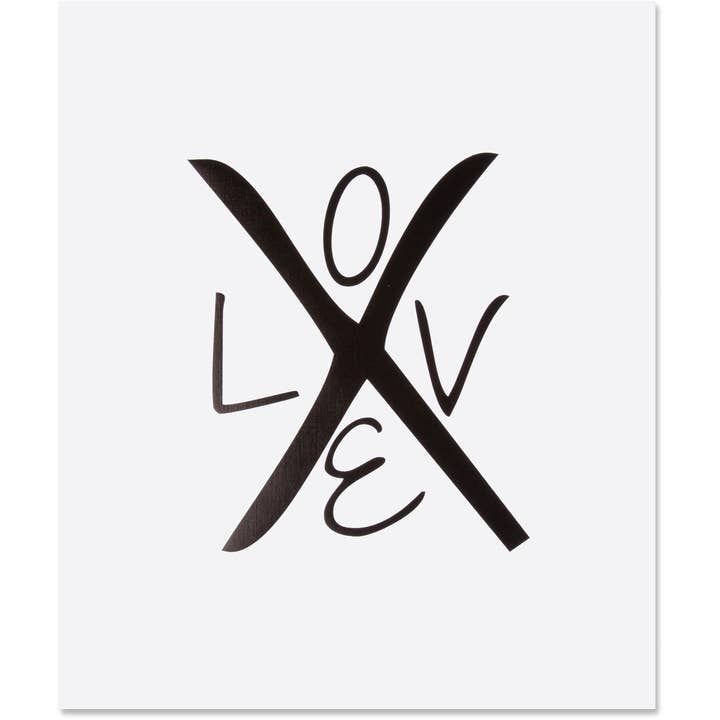 Typography Print, XO Love, Gold Foil, Black Foil for wholesale by WowWordZ