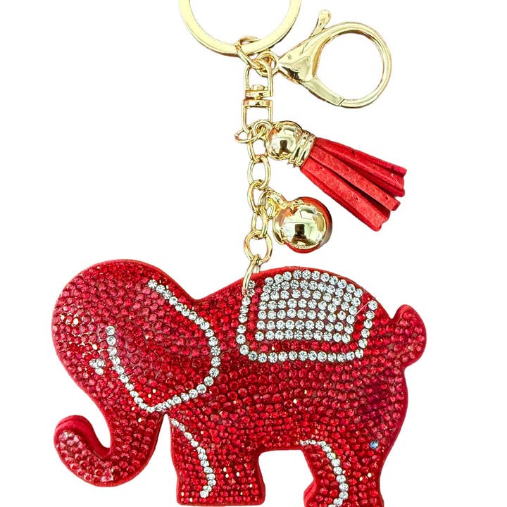 THE MARDI GRAS KREWE Elephant Keychain – Cute Elephant Key Ring for Women, Men, Kids – Bag Charm, Purse Accessory, Car Key Holder – Animal Keychain Gift for Elephant Lovers for wholesale by The Mardi Gras Krewe