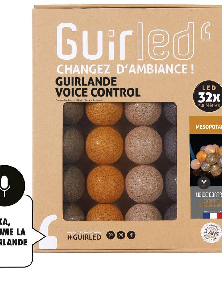 Guirnalda de luces con control de voz de Mesopotamia para venta al por mayor de Guirled
