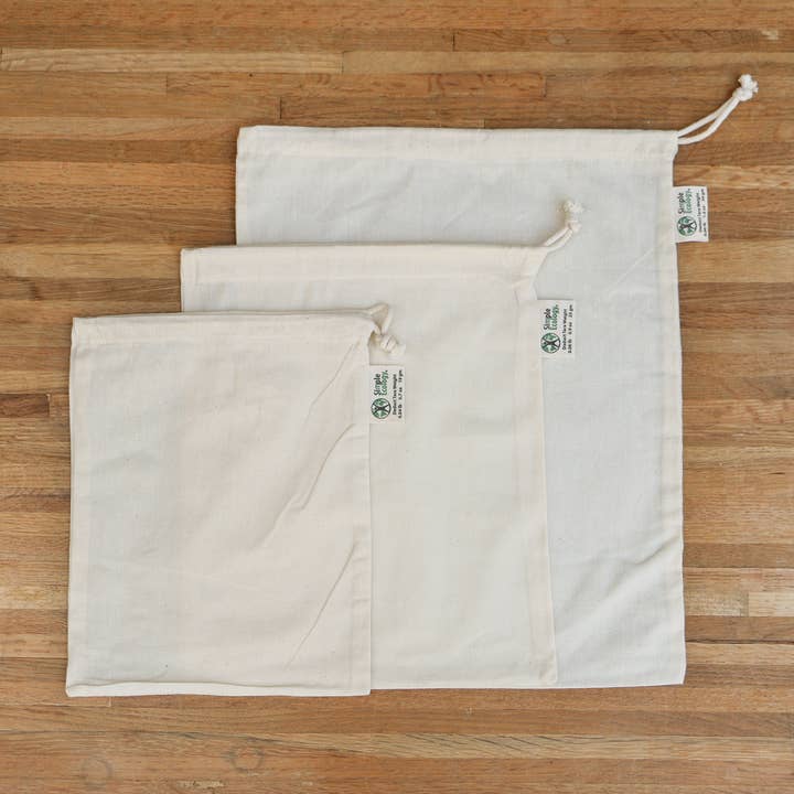Simple Ecology - Wholesale Food Storage Wrap/Bag - Organic Cotton Muslin Produce Bags - Simple Ecology3