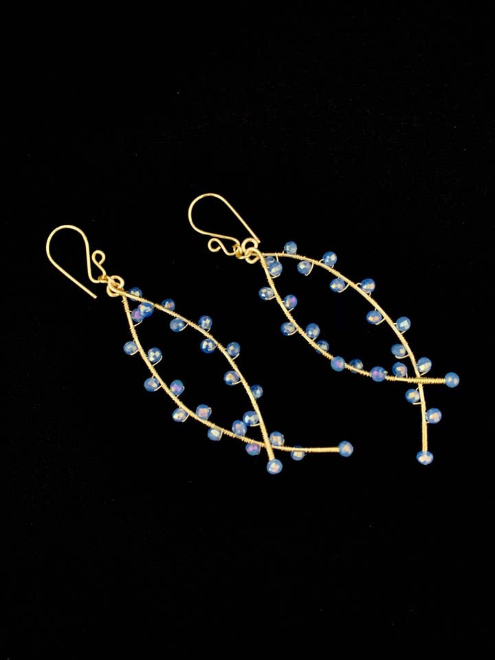 Czech Crystal Earrings in Sterling Silver! for wholesale by Diana Wingert Jewelry
