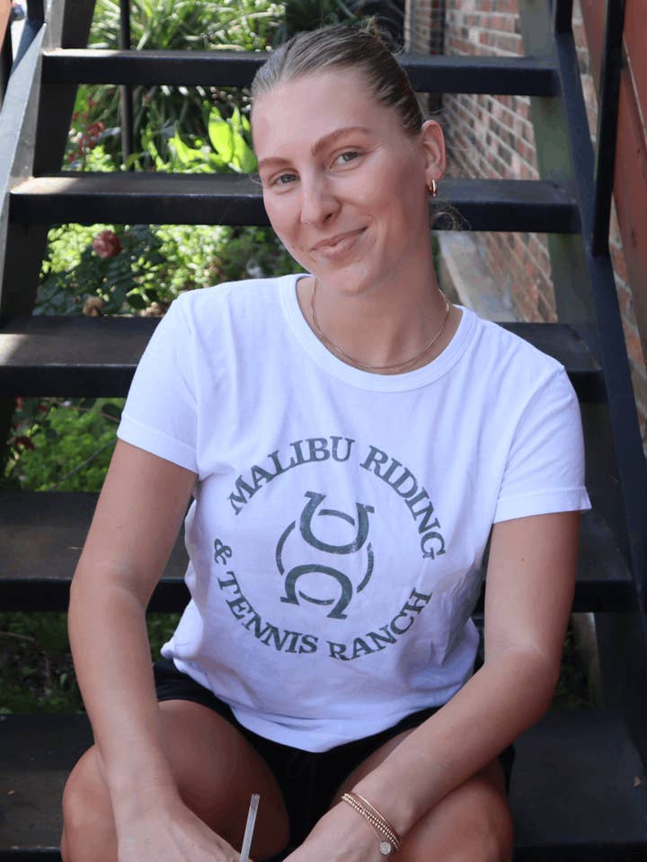 Malibu Riding & Tennis Ranch Women's Boxy Tees for wholesale by Ace the Moon