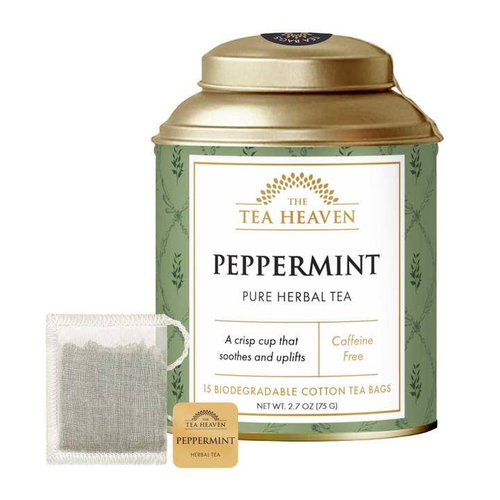 Peppermint Tea Bag Canister for wholesale by The Tea Heaven
