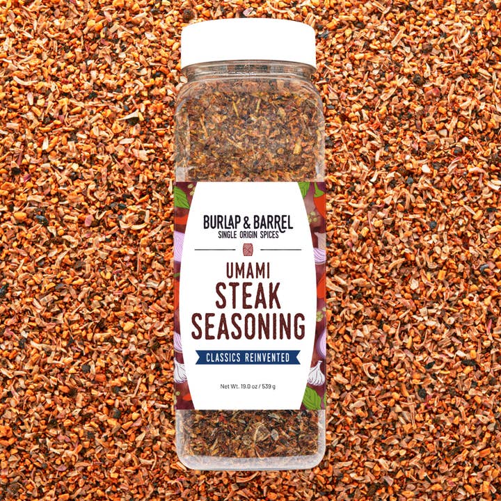 Burlap & Barrel - Wholesale Dried Spice Mix - Umami Steak Seasoning - Foodservice Spice & Seasoning Blend