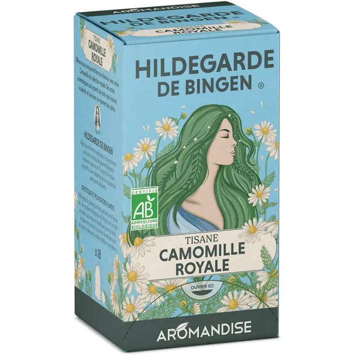 Koninklijke kamille kruidenthee Hildegarde zakjes voor wholesale door AROMANDISE