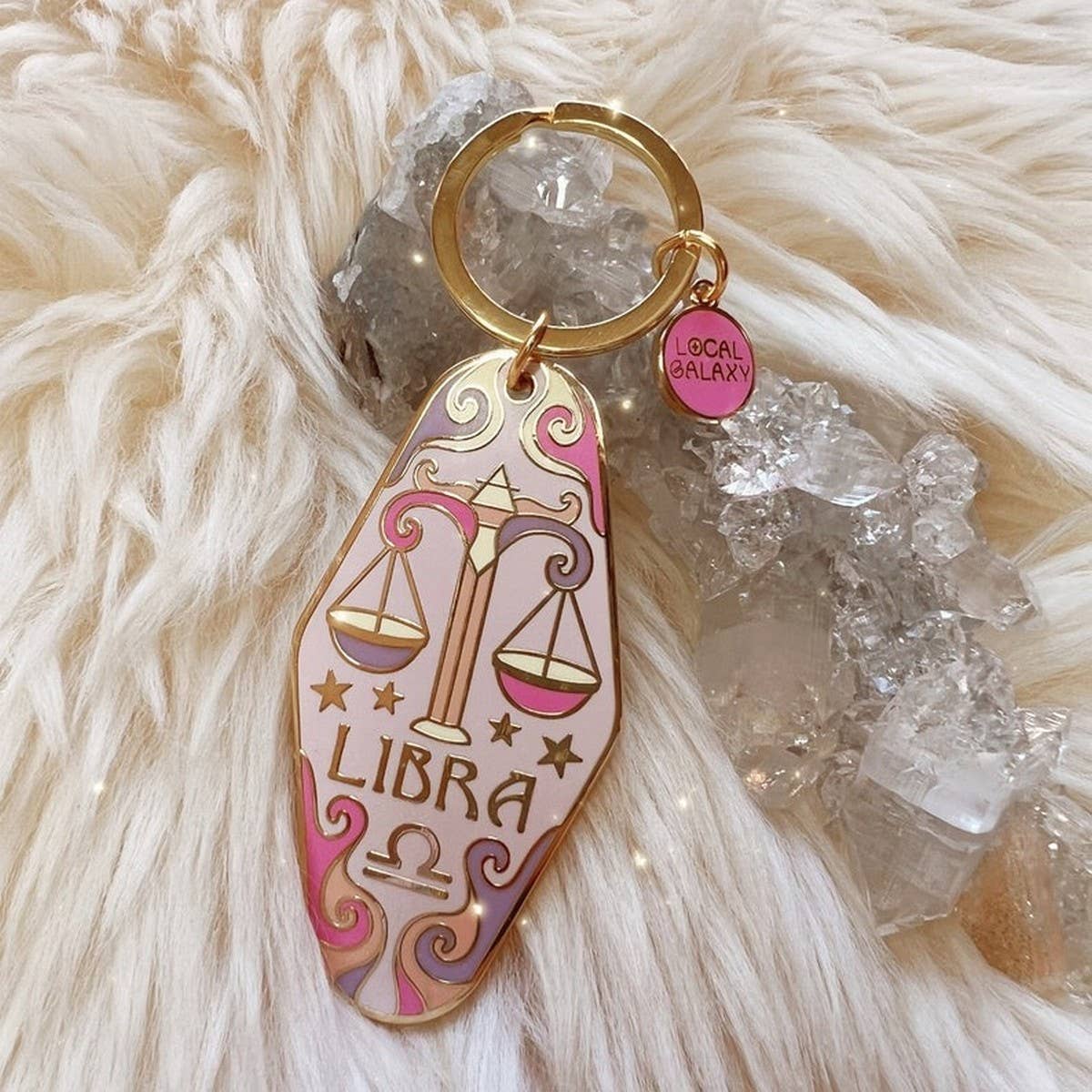 ACCITY - Wholesale Keychain - Women's - Zodiac Motel Keychain – Retro Enamel Design_CWMM1019715