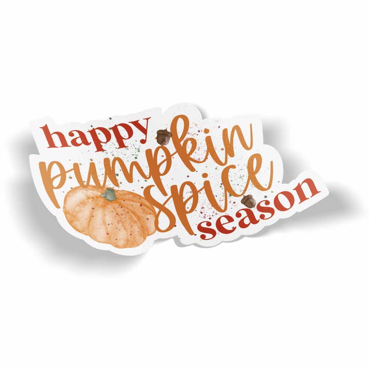 Glad græskar krydderi sæson klistermærke for engroshandel hos JE Creates