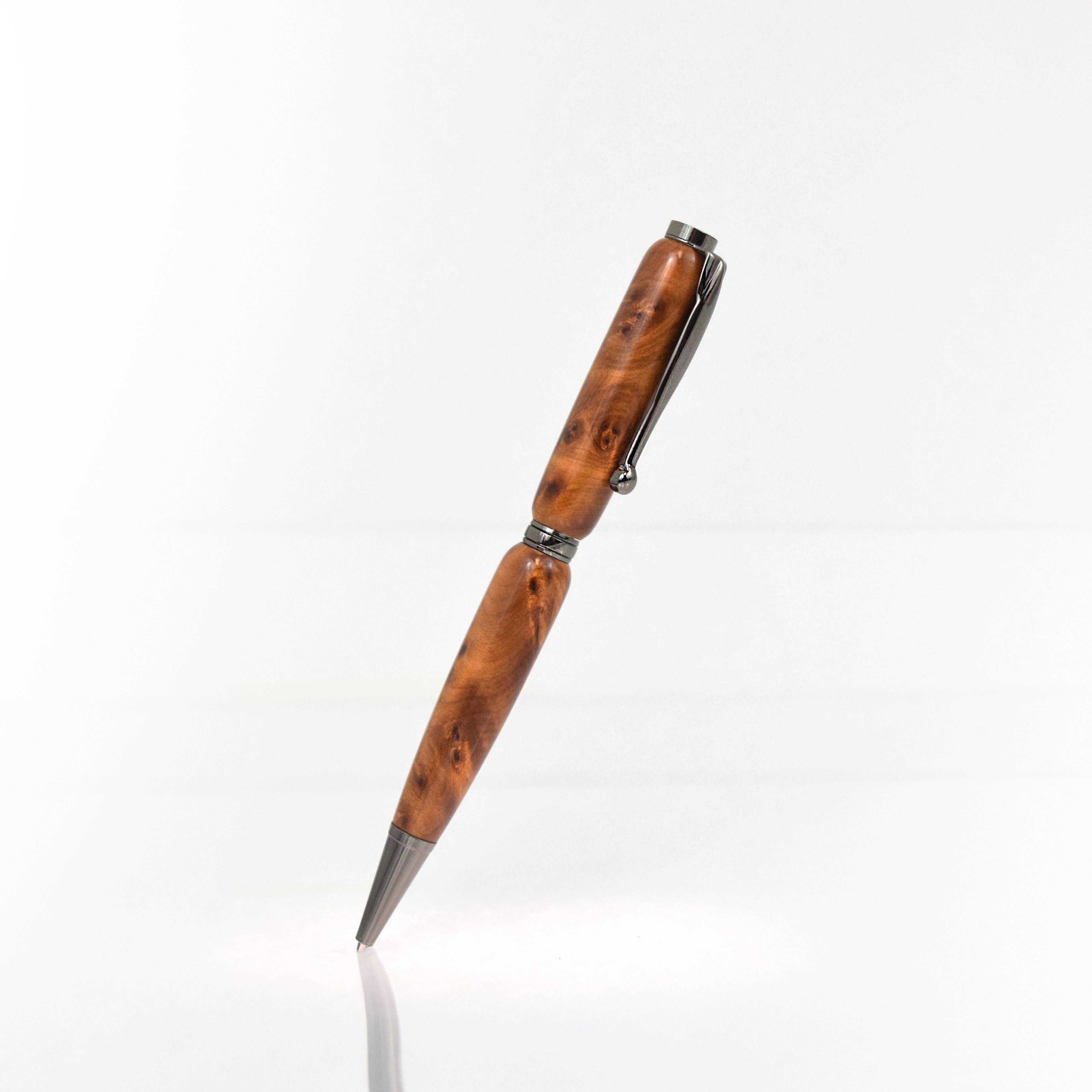 Ortmann Woodcraft - Wholesale Pen - Dagschrijver - Thuya Burl Wood Pen