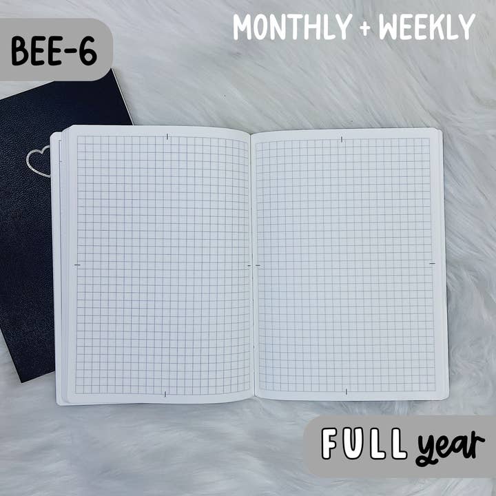 The HoneyBShop - Wholesale Planner - Full Year BEE-6 THBS Planner | Tomoe River Paper | Undated Monthly + Weekly Planner3