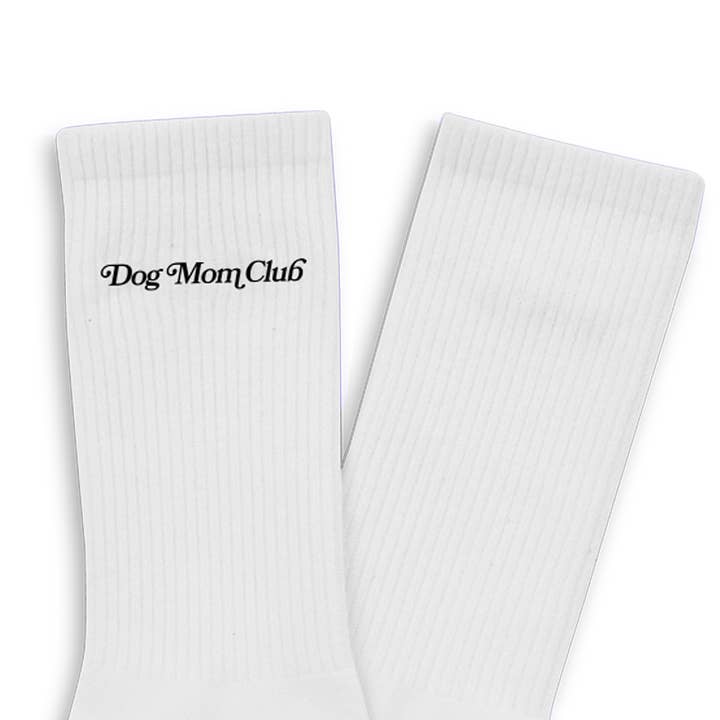 Dog Mom Club Socks - Black for wholesale by Trill Paws
